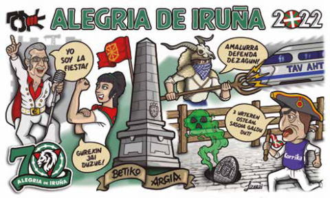 Pancarta de San Fermín 2022