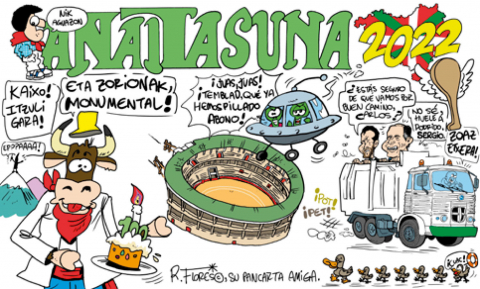 Pancarta de San Fermín 2022