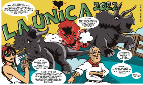 Pancarta de San Fermín 2022