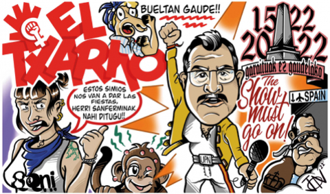 Pancarta de San Fermín 2022