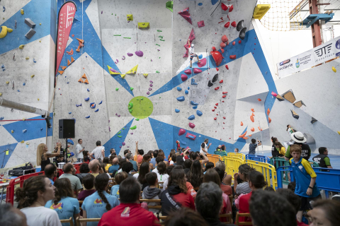 Finales del Campeonato de España de Escalada en el Rocópolis de Berrioplano
