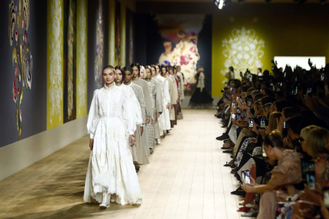 Desfile de Alta Costura de Dior colección para el otoño-invierno 2022/23.