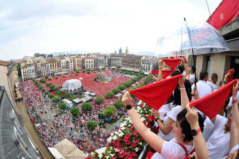 Chupinazo 2022 en la Plaza del Castillo.