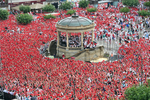 Chupinazo 2022 en la Plaza del Castillo.
