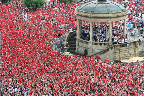 Chupinazo 2022 en la Plaza del Castillo.