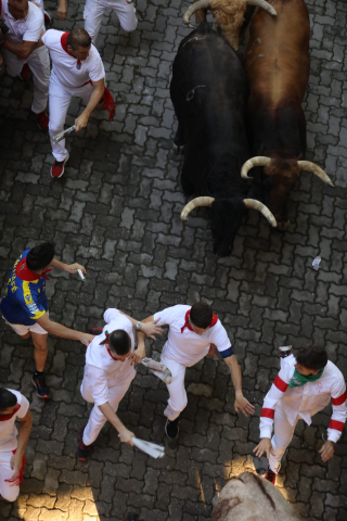Encierro del 7 de julio 2022. Toros de Núñez del Cuvillo.