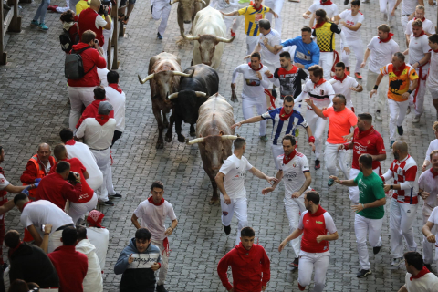 Encierro del 7 de julio 2022. Toros de Núñez del Cuvillo.