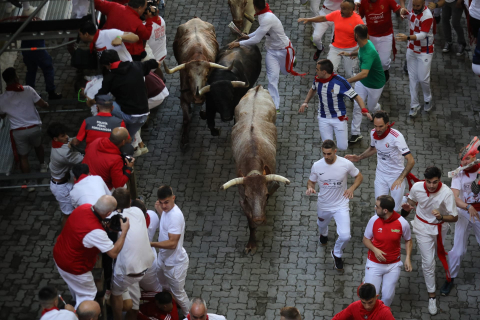 Encierro del 7 de julio 2022. Toros de Núñez del Cuvillo.