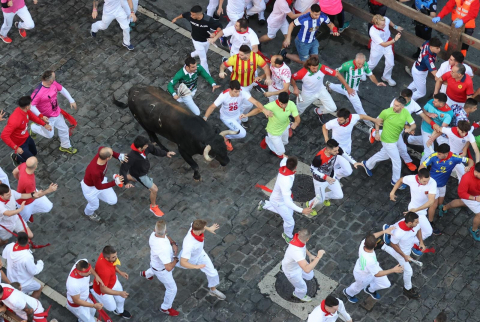 Encierro del 7 de julio 2022. Toros de Núñez del Cuvillo.