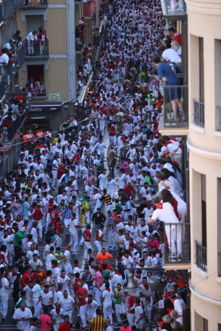 Encierro del 7 de julio 2022. Toros de Núñez del Cuvillo.