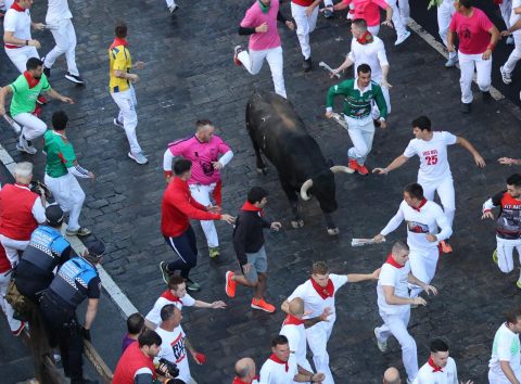 Encierro del 7 de julio 2022. Toros de Núñez del Cuvillo.