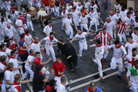 Encierro del 7 de julio 2022. Toros de Núñez del Cuvillo.