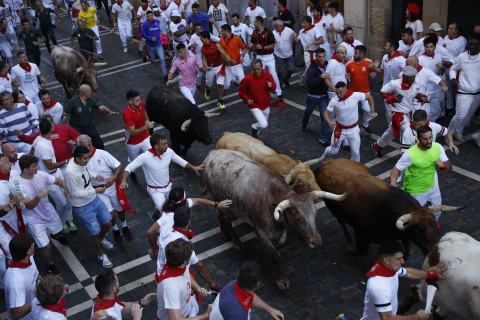Encierro del 7 de julio 2022. Toros de Núñez del Cuvillo.