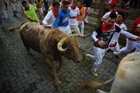 Encierro del 7 de julio 2022. Toros de Núñez del Cuvillo.