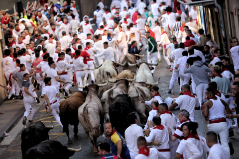 Encierro del 7 de julio 2022. Toros de Núñez del Cuvillo.