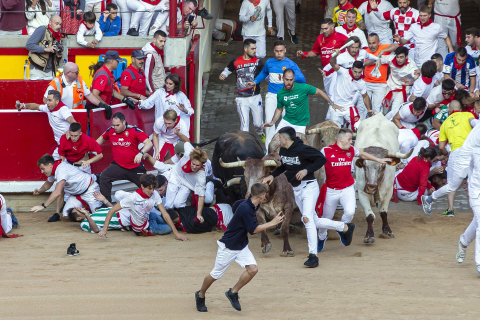 Encierro del 7 de julio 2022. Toros de Núñez del Cuvillo.
