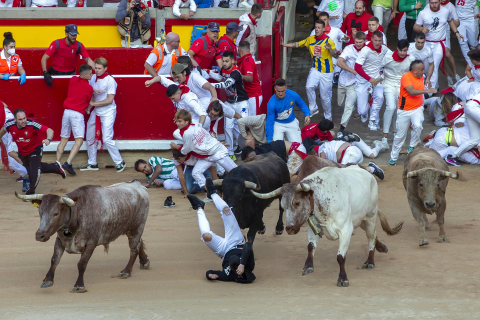 Encierro del 7 de julio 2022. Toros de Núñez del Cuvillo.