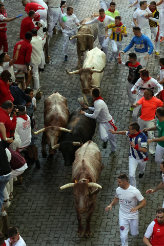 Encierro del 7 de julio 2022. Toros de Núñez del Cuvillo.