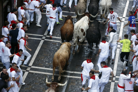 Encierro del 7 de julio 2022. Toros de Núñez del Cuvillo.