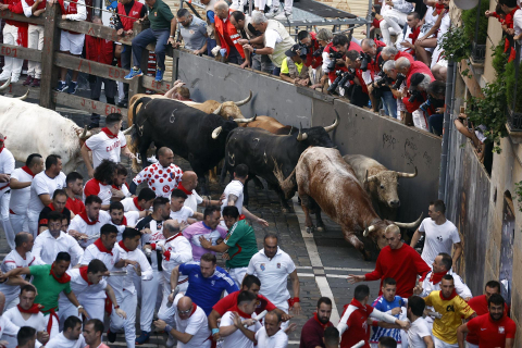 Encierro del 7 de julio 2022. Toros de Núñez del Cuvillo.