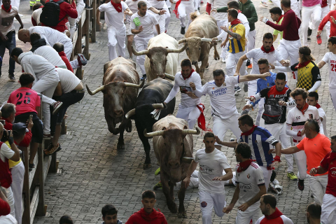 Encierro del 7 de julio 2022. Toros de Núñez del Cuvillo.