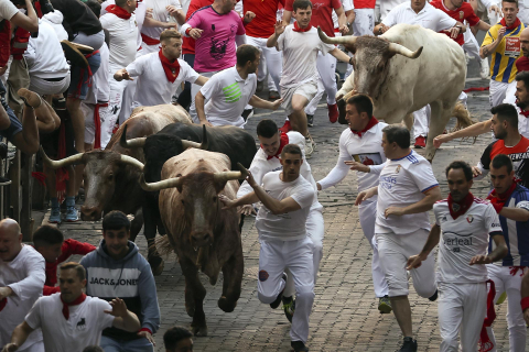 Encierro del 7 de julio 2022. Toros de Núñez del Cuvillo.
