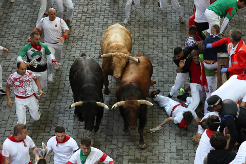 Encierro del 7 de julio 2022. Toros de Núñez del Cuvillo.