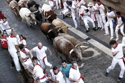 Encierro del 7 de julio 2022. Toros de Núñez del Cuvillo.