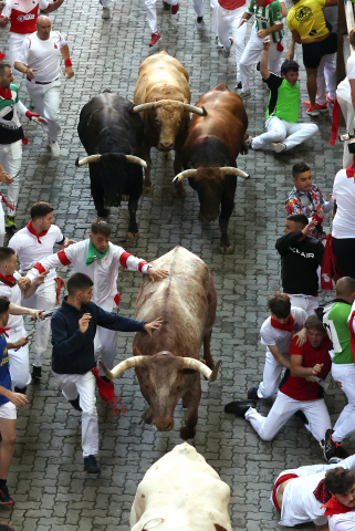 Encierro del 7 de julio 2022. Toros de Núñez del Cuvillo.