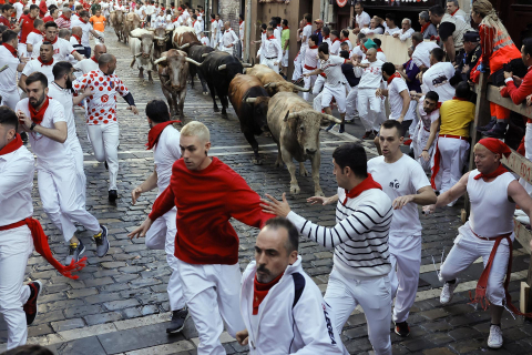 Encierro del 7 de julio 2022. Toros de Núñez del Cuvillo.