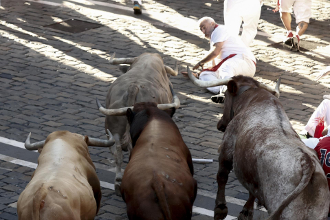 Encierro del 7 de julio 2022. Toros de Núñez del Cuvillo.