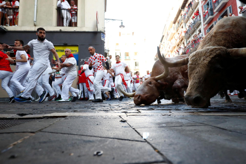 Encierro del 7 de julio 2022. Toros de Núñez del Cuvillo.
