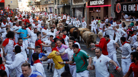 Encierro del 7 de julio 2022. Toros de Núñez del Cuvillo.