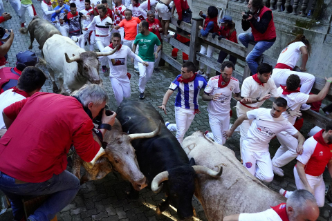 Encierro del 7 de julio 2022. Toros de Núñez del Cuvillo.