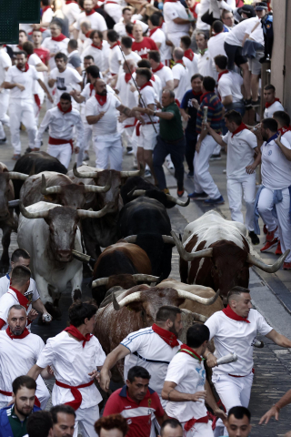 Encierro del 7 de julio 2022. Toros de Núñez del Cuvillo.