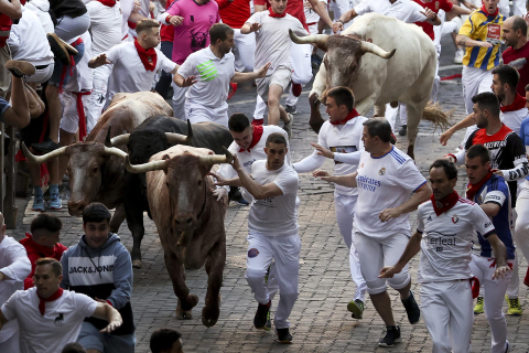 Encierro del 7 de julio 2022. Toros de Núñez del Cuvillo.