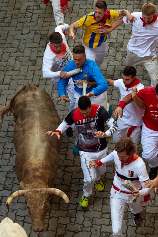 Encierro del 7 de julio 2022. Toros de Núñez del Cuvillo.