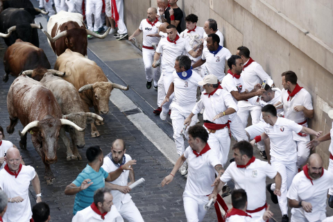 Encierro del 7 de julio 2022. Toros de Núñez del Cuvillo.