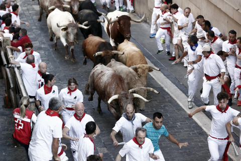 Encierro del 7 de julio 2022. Toros de Núñez del Cuvillo.