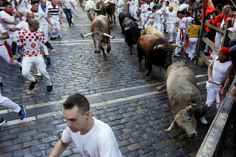 Encierro del 7 de julio 2022. Toros de Núñez del Cuvillo.