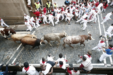 Encierro del 7 de julio 2022. Toros de Núñez del Cuvillo.