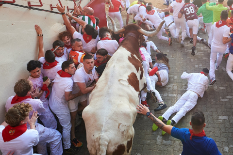 Encierro del 7 de julio 2022. Toros de Núñez del Cuvillo.