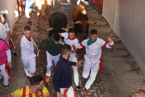 Encierro del 7 de julio 2022. Toros de Núñez del Cuvillo.