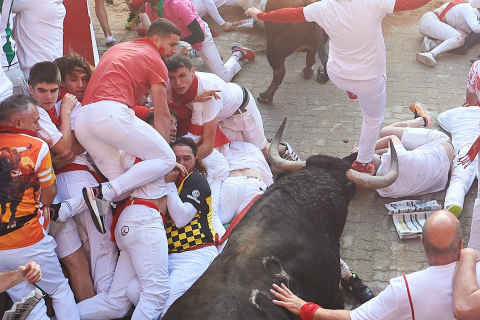 Encierro del 7 de julio 2022. Toros de Núñez del Cuvillo.