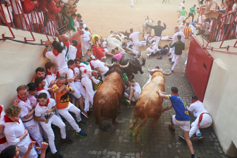 Encierro del 7 de julio 2022. Toros de Núñez del Cuvillo.
