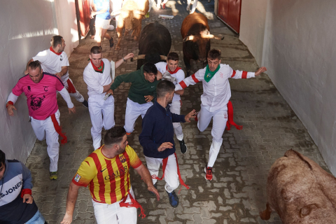 Encierro del 7 de julio 2022. Toros de Núñez del Cuvillo.