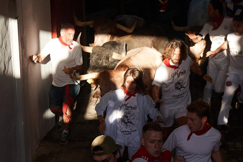 Encierro del 7 de julio 2022. Toros de Núñez del Cuvillo.