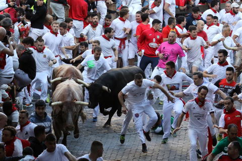 Encierro del 7 de julio 2022. Toros de Núñez del Cuvillo.