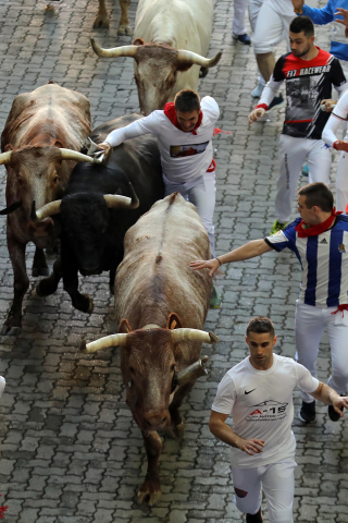 Encierro del 7 de julio 2022. Toros de Núñez del Cuvillo.