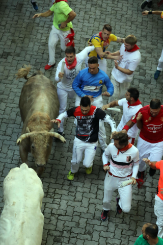 Encierro del 7 de julio 2022. Toros de Núñez del Cuvillo.